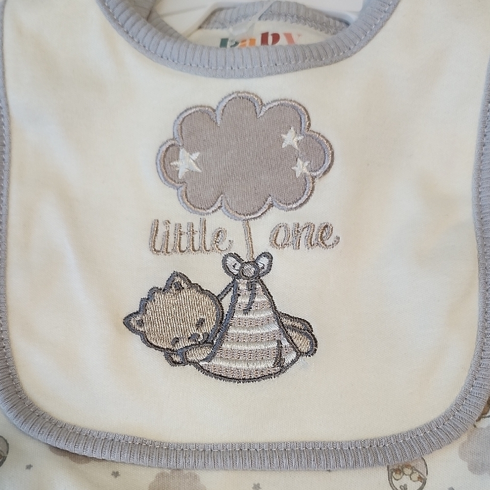 Baby Gear Gray and White Bodysuit Set - Picture 2 of 6
